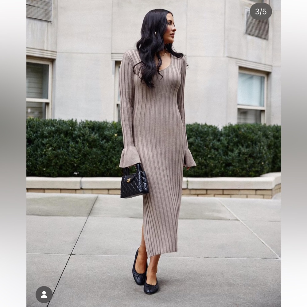 Rachel Parcell Ribbed Sweater Dress XS NEW